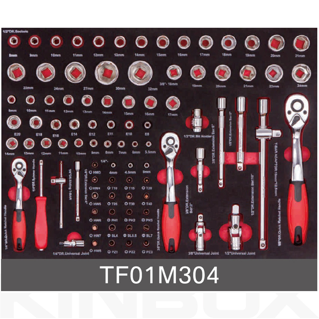 Caso de herramientas de Kinbox 147 PCS con 7 cajones, herramientas de tranvía profesional, kit de herramientas de conjunto de herramientas Kraftwell