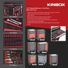 Kinbox Cape de relleno barato Mobile Toolbox para uso industrial con herramientas de 147pcs