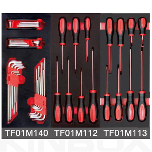 Gabinete de rodillo de caja de herramientas de Kinbox con herramientas de 185 piezas para el garaje