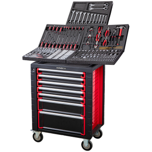 Carro de herramientas compacto Kinbox para el hogar | Organizador con ruedas liviano con bandeja EPS personalizable