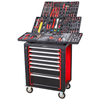 Carro de herramientas compacto Kinbox para el hogar | Organizador con ruedas liviano con bandeja BMC personalizable