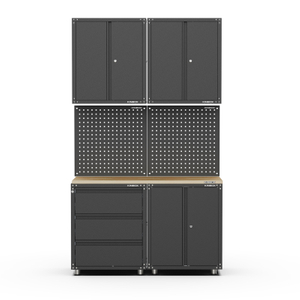 Gabinete de almacenamiento de caja de herramientas de chapa de acero laminada en frío de 7 piezas