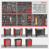 Kinbox 455 Piece BMC Banes de mano Professional Hand Taild Tool Tool Kit admite la personalización