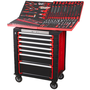 Carro de herramientas compacto Kinbox para el hogar | Organizador con ruedas liviano con bandeja de EVA personalizable