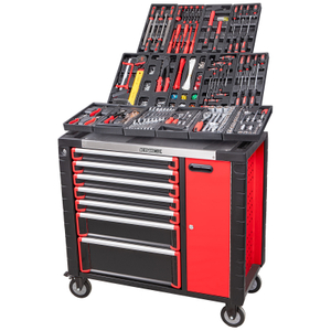 Kinbox 445 Piezas BMC Bandeja Profesional Profesional Hands Hand Tail Handriding Multifuncional Cart de herramientas admite la personalización